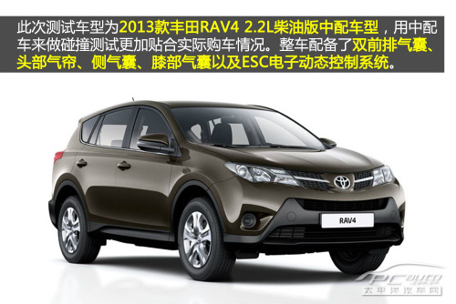丰田RAV4柴油版 E-NCAP碰撞测试结果出炉 丰田RAV4柴油版 E-NCAP碰撞测试结果出炉
