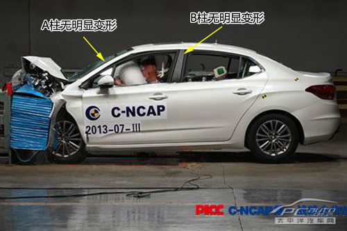 东风雪铁龙C4 L C-NCAP碰撞测试结果出炉 东风雪铁龙C4 L C-NCAP碰撞测试结果出炉